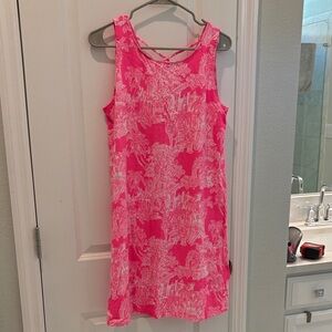 Lilly Pulitzer Pink and White Sleeveless Dress